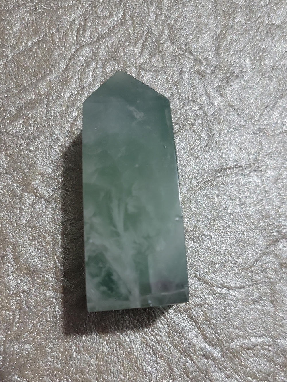 Green Flourite Crystal Tower